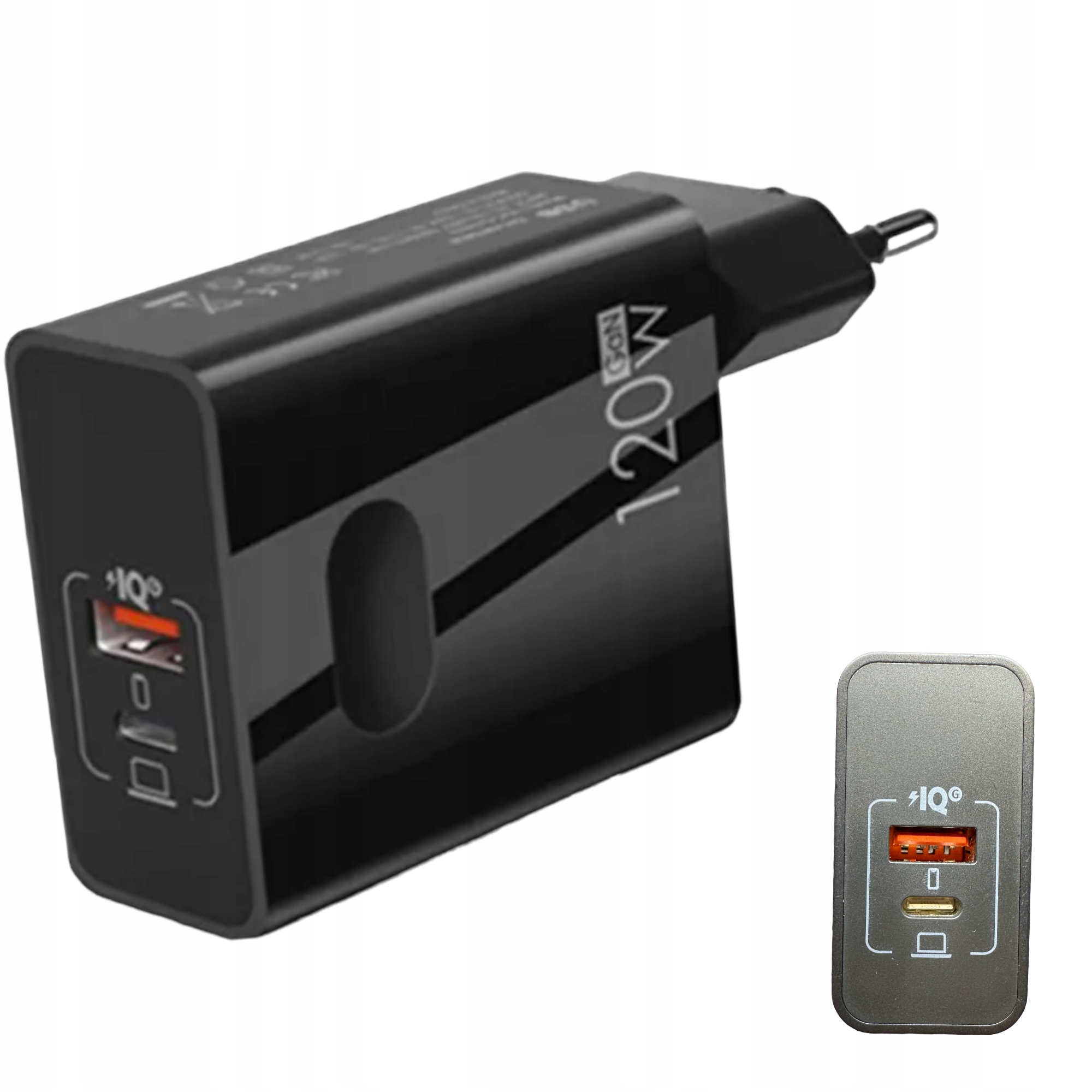 SIEŤOVÁ NABÍJAČKA USB C VEĽMI RÝCHLA GAN 120W PD QC NAPÁJACIA KOCKA RÝCHLA
